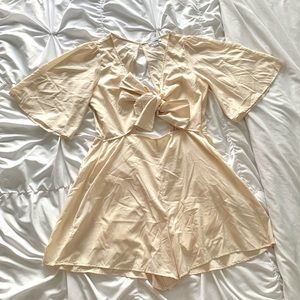 Fashion Nova Ivory Romper